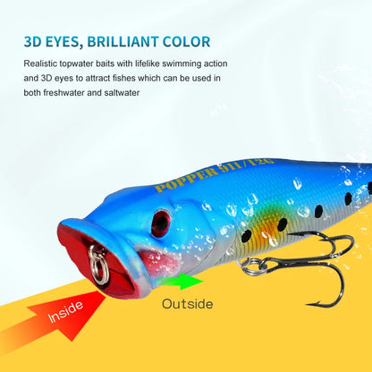 HookUpCo. 12.5g Floating Popper for Pike Fishing - HookUpCo.