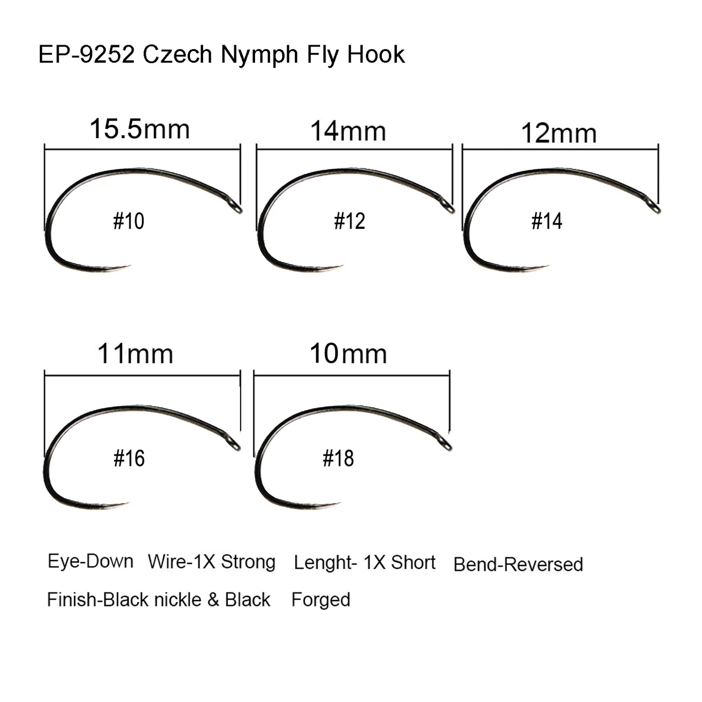 HookUpCo. Barbless Fly Fishing Hooks - HookUpCo.