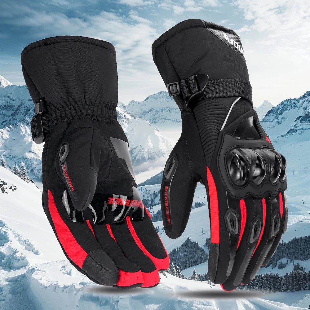 HookUpCo. Waterproof Touchscreen Winter Motorcycle Gloves