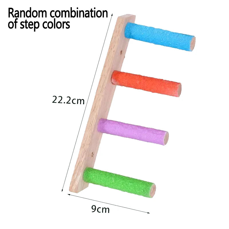 HookUpCo. Wooden Bird Climbing Ladder Toy