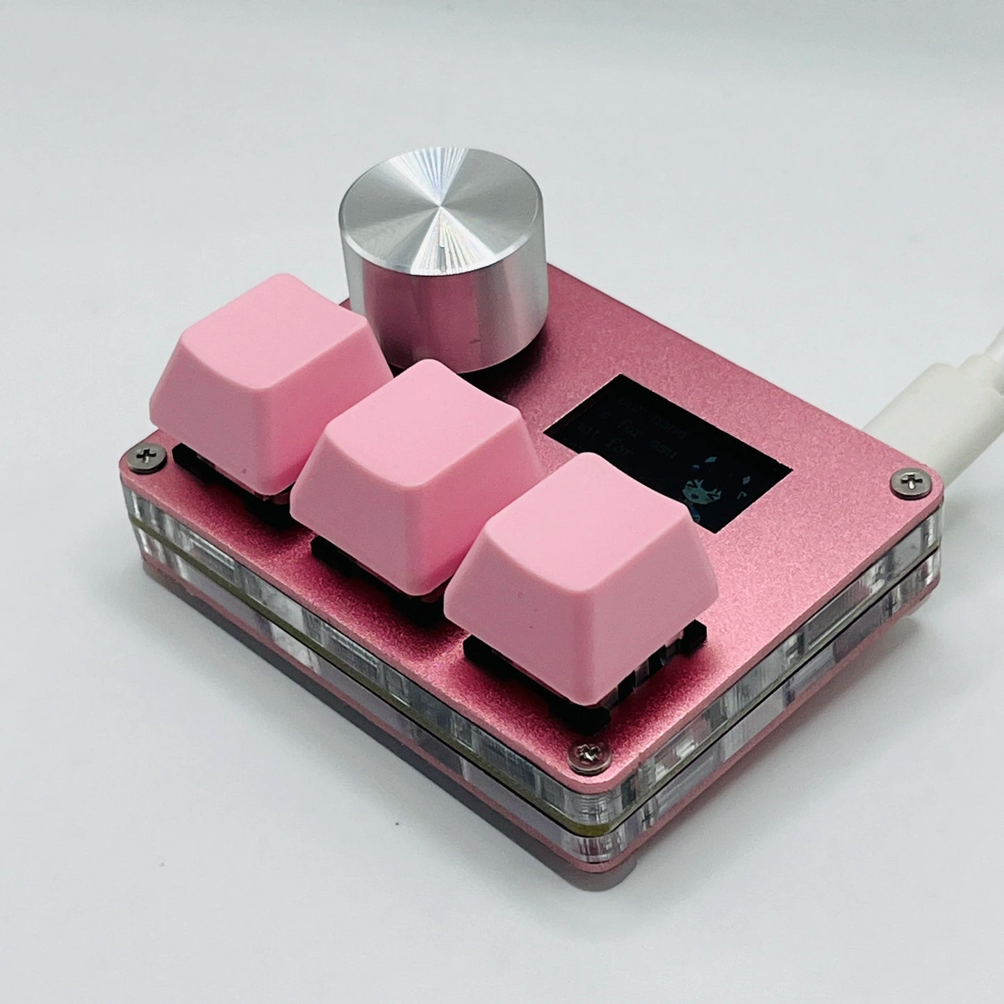 HookUpCo. Magnetic Pink Hall Switches Keyboard