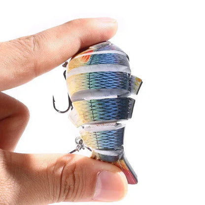 Multi-Jointed Sinking Fishing Lure for Bass