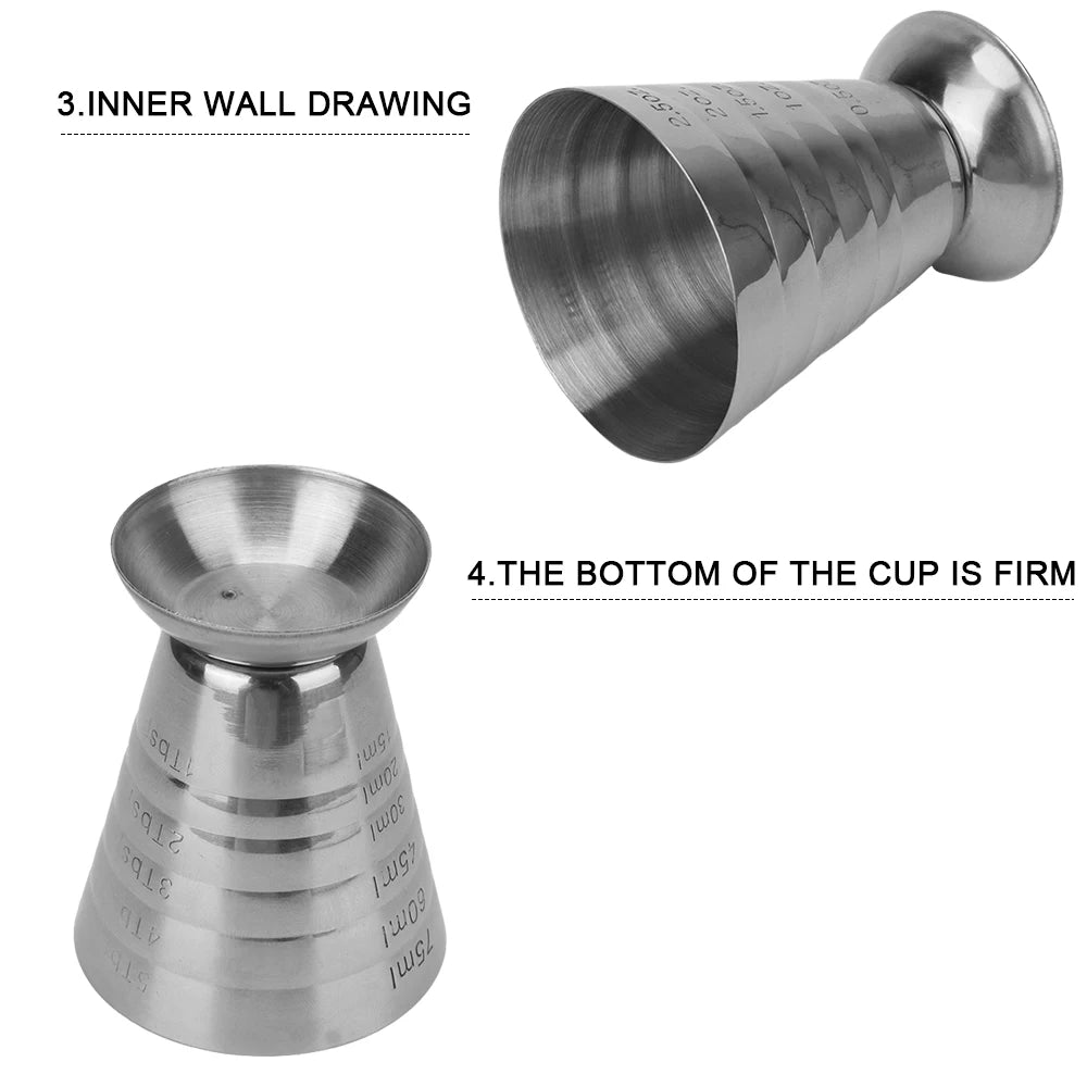 Stainless Steel Cocktail Jigger by HookUpCo.