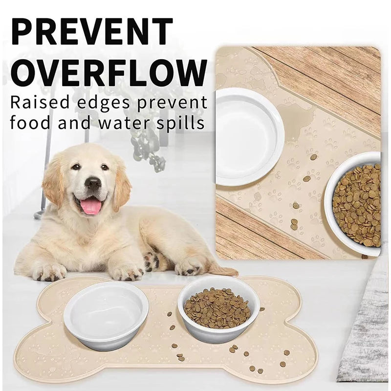 HookUpCo. Silicone Dog Feeding Mat, Easy Clean