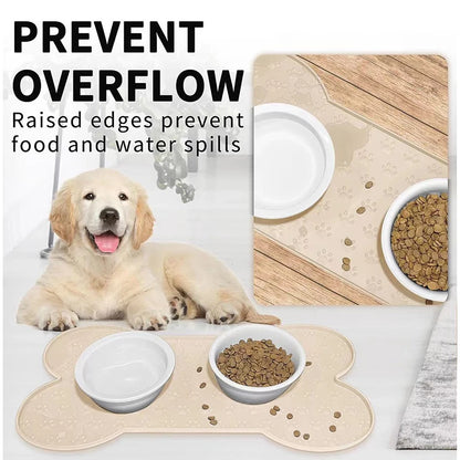 HookUpCo. Silicone Dog Feeding Mat, Easy Clean