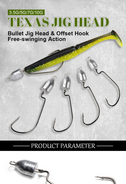 HookUpCo. Weedless Jig Heads 3.5g-10g - HookUpCo.