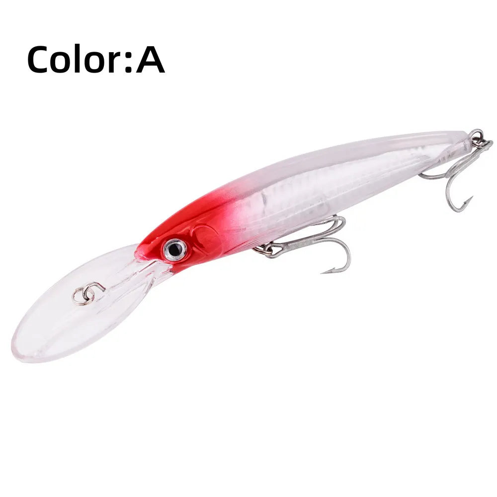 HookUpCo. Big Floating Minnow Lure for Trolling