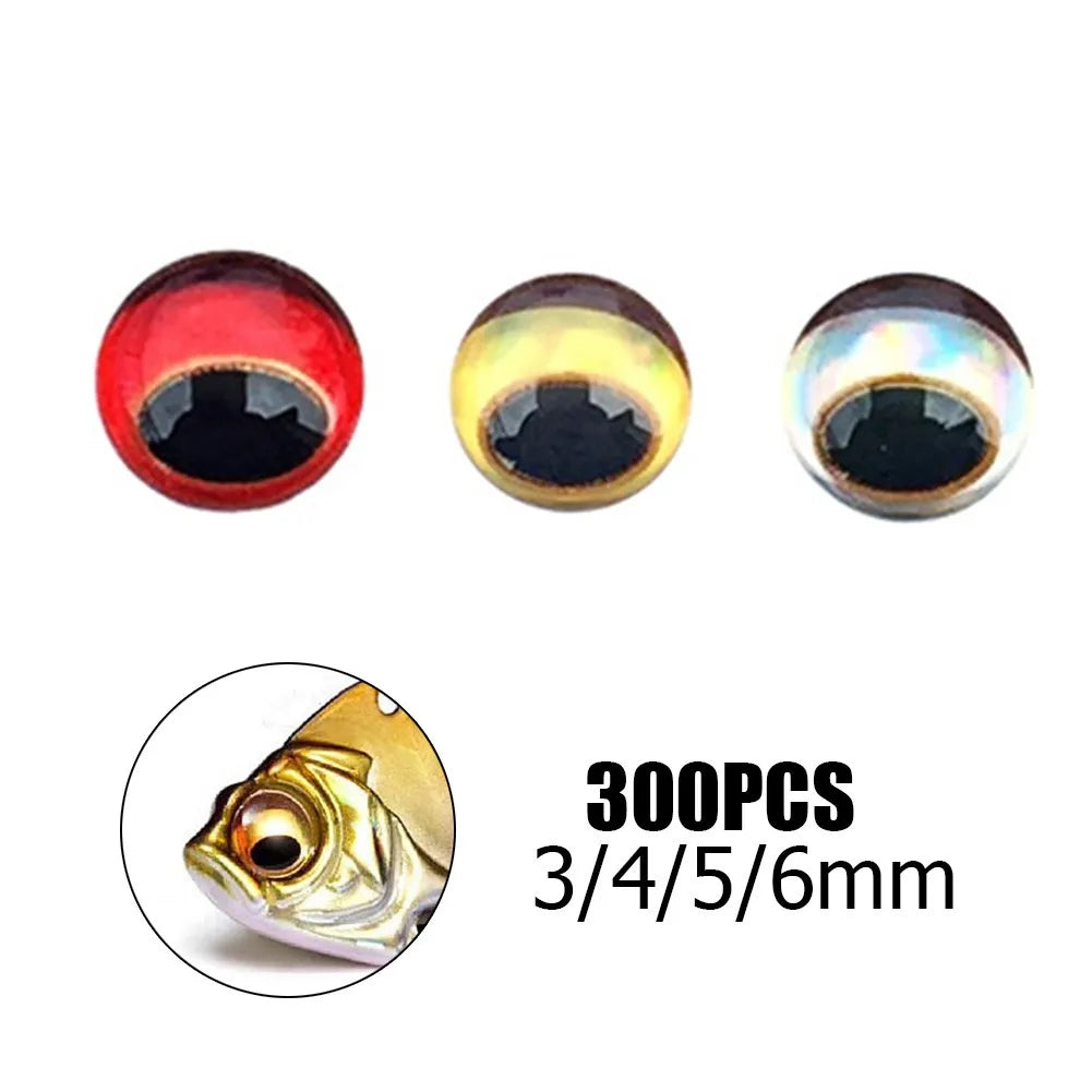 HookUpCo. 300pcs 3D Fishing Eyes - HookUpCo.