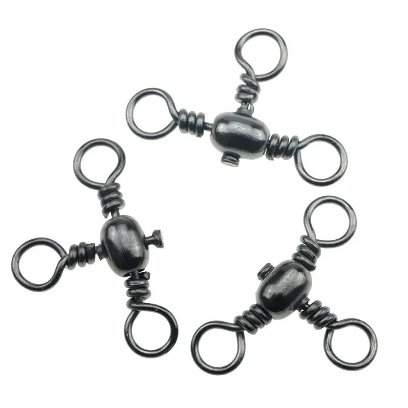 HookUpCo. 50-Piece T-Swivel Fishing Connectors