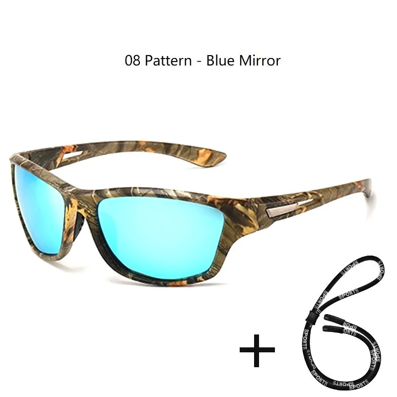 Men's Polarized Fishing Outdoor Sunglasses with Chain