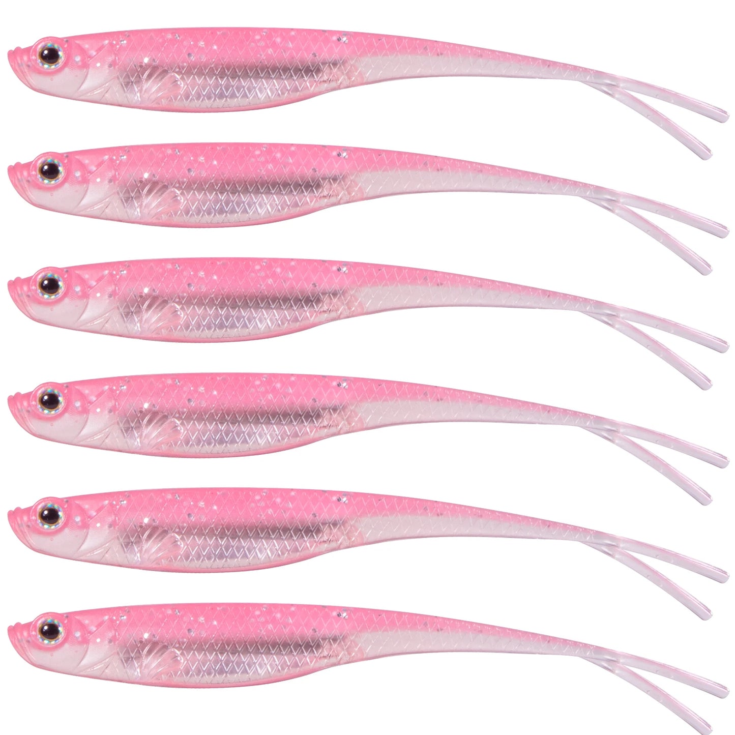 HookUpCo. Fork Tail Soft Lures for Bass Fishing - HookUpCo.