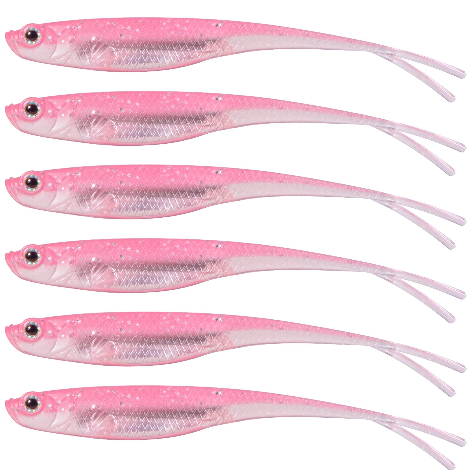 HookUpCo. Fork Tail Soft Lures for Bass Fishing - HookUpCo.