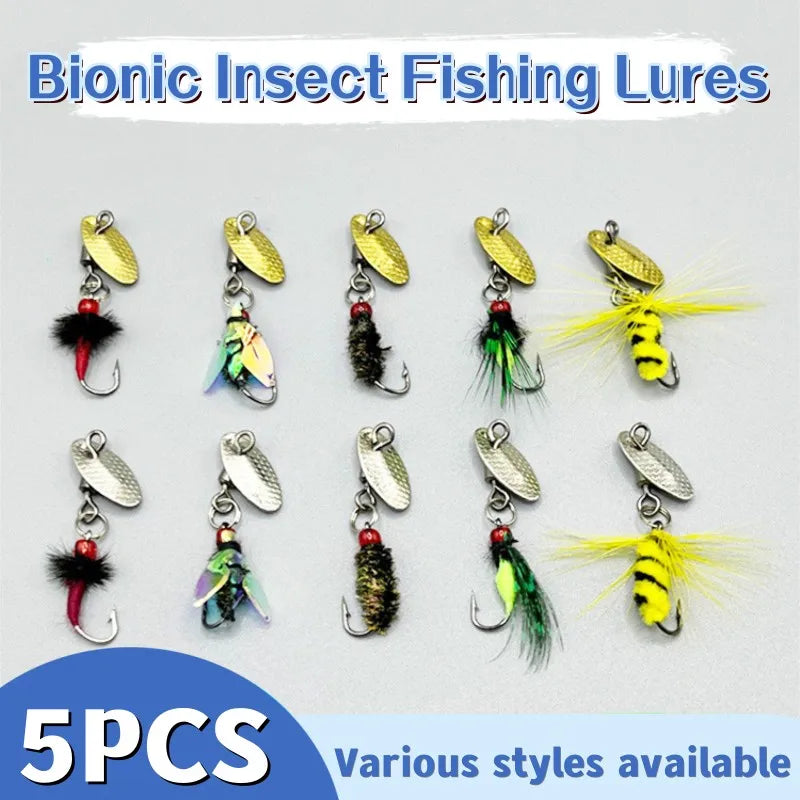 HookUpCo. Bionic Insect Lures 5PCS - HookUpCo.