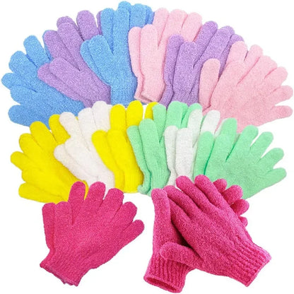Exfoliating Bath Gloves Set for Smooth Skin