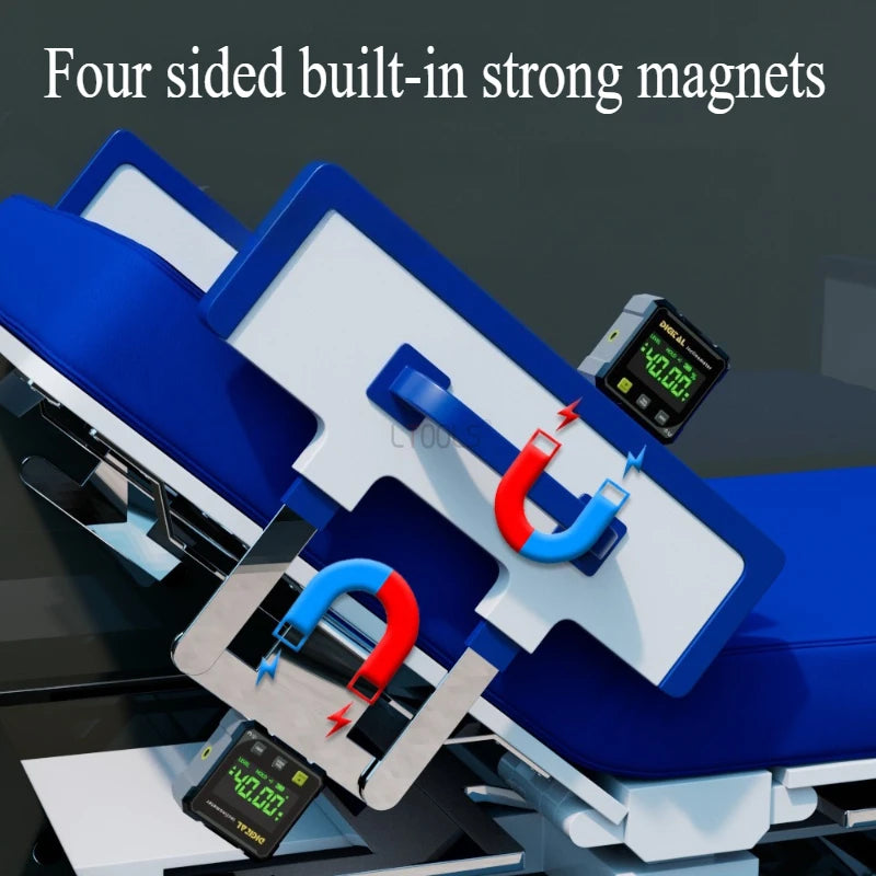 HookUpCo. 4-Sided Magnetic Laser Inclinometer for Precision