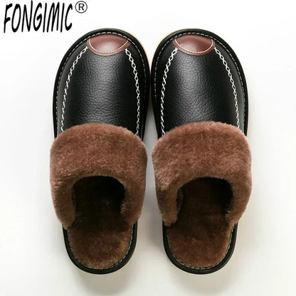 HookUpCo. Waterproof Velvet Winter Slippers for Men and Women