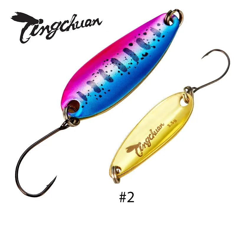 HookUpCo. Fishing Spoon Lure Bait for Trout and Bass