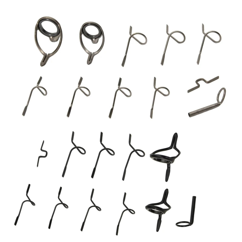 Durable Fishing Rod Guide Repair Set - 11 Pieces - HookUpCo.