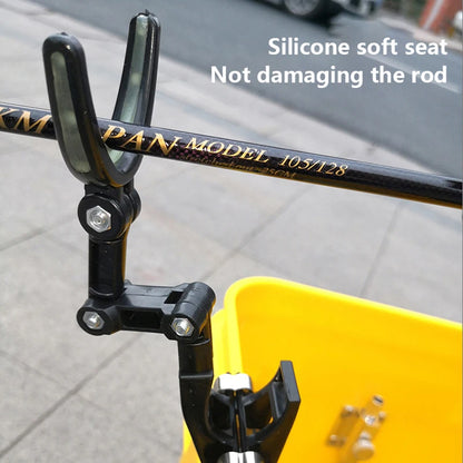 HookUpCo. 360° Fishing Rod Rest with Luminous Grip - HookUpCo.