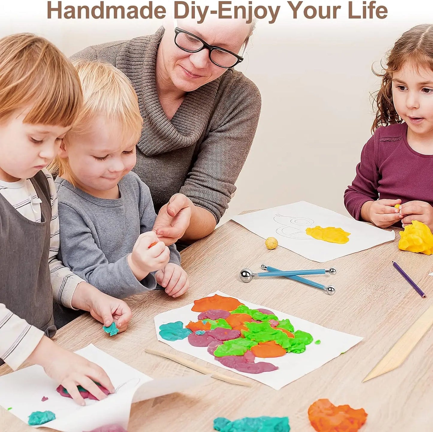 Pottery Clay Sculpting Tools Kits for Creative Artisans - Kits from 5 to 62 PCS.