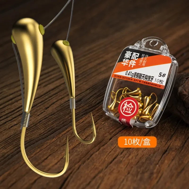 HookUpCo. High Strength Rust-Proof Fishing Hooks