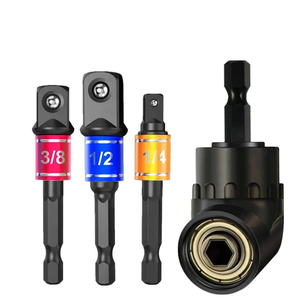 Universal Impact Grade 105° Angle Socket Adapter Set