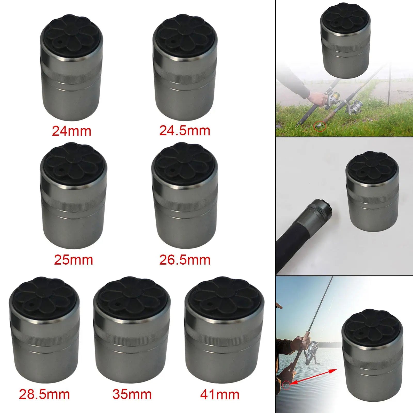 HookUpCo. Durable Rubber Fishing Rod End Cap - HookUpCo.