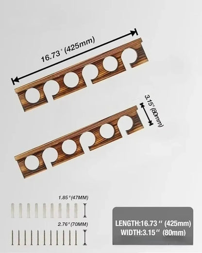HookUpCo. Wooden Fishing Rod Storage Rack - HookUpCo.