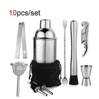 Stainless Steel Cocktail Shaker Set for Parties