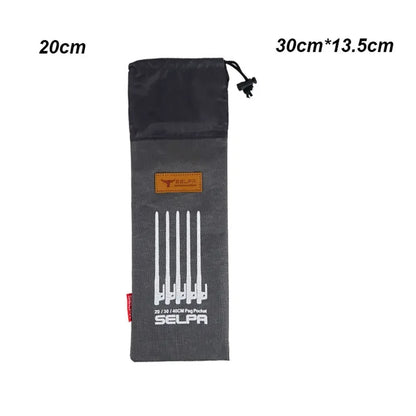 HookUpCo. Multi-Function Tent Pegs Storage Pouch - HookUpCo.