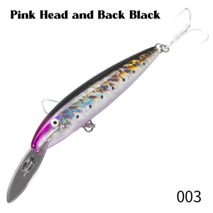 HookUpCo. Metal Lip Minnow Fishing Lure 140mm - HookUpCo.
