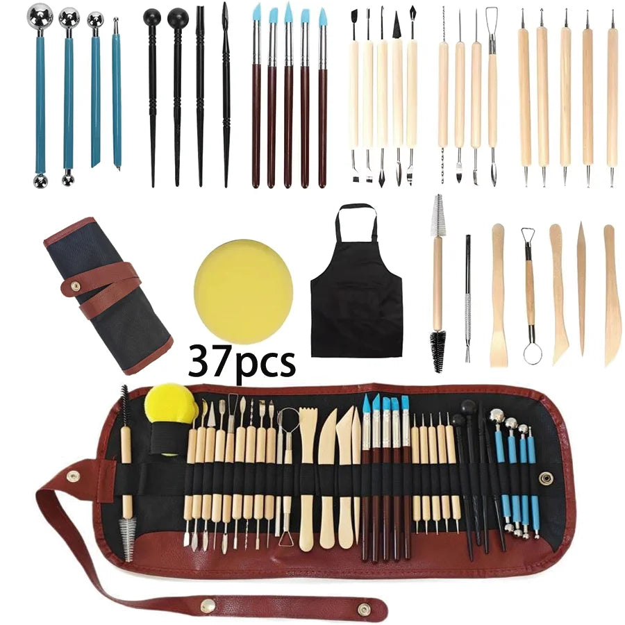 Pottery Clay Sculpting Tools Kits for Creative Artisans - Kits from 5 to 62 PCS.