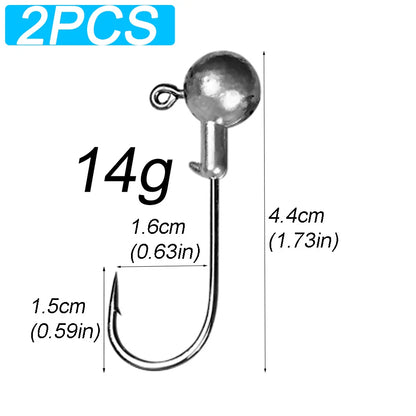 HookUpCo. Versatile Jig Head Hooks for Bass Fishing - HookUpCo.