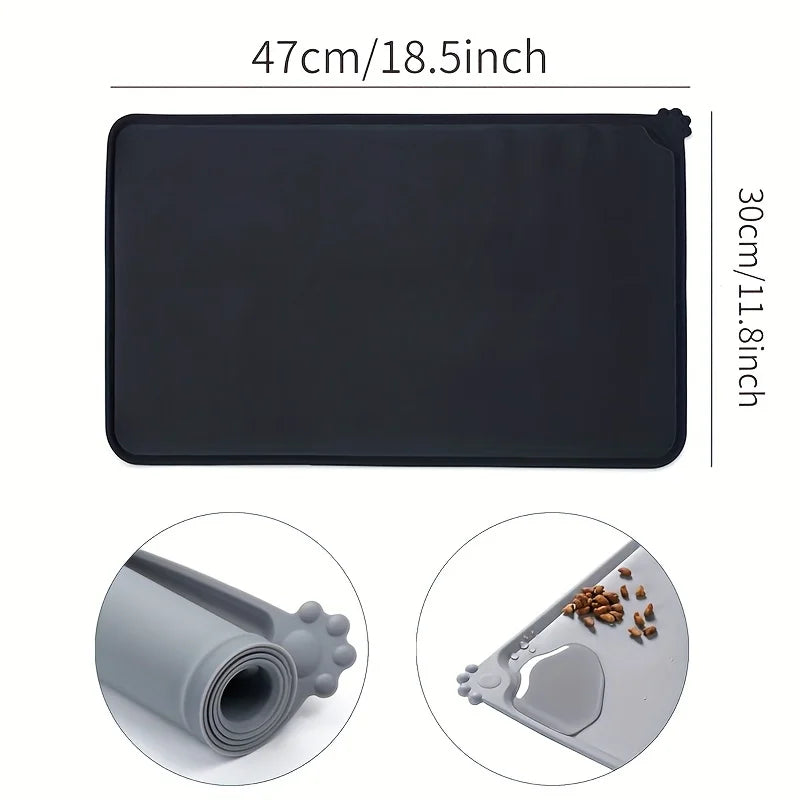 HookUpCo. Non-Stick Waterproof Pet Feeding Mat