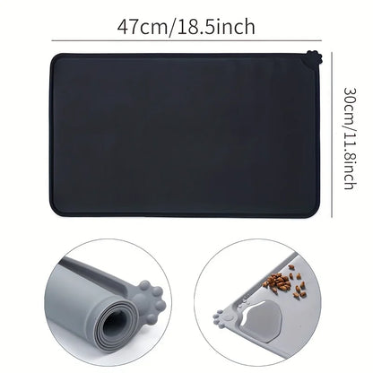 HookUpCo. Non-Stick Waterproof Pet Feeding Mat