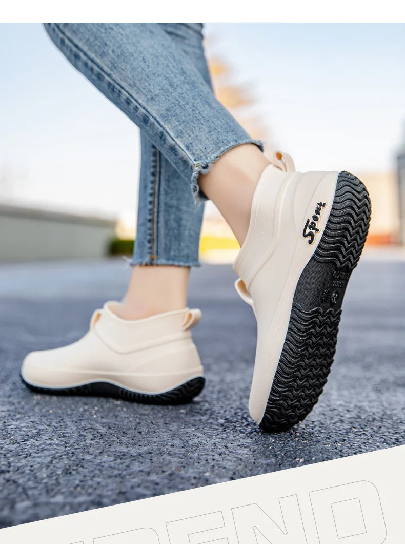Waterproof Casual Short Tube Rain Boots for Women