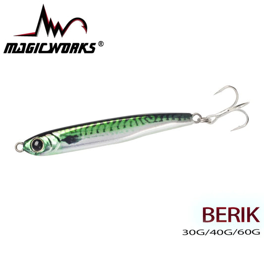 HookUpCo. 3D Eye Laser Metal Jig Fishing Lure 30g 40g 60g