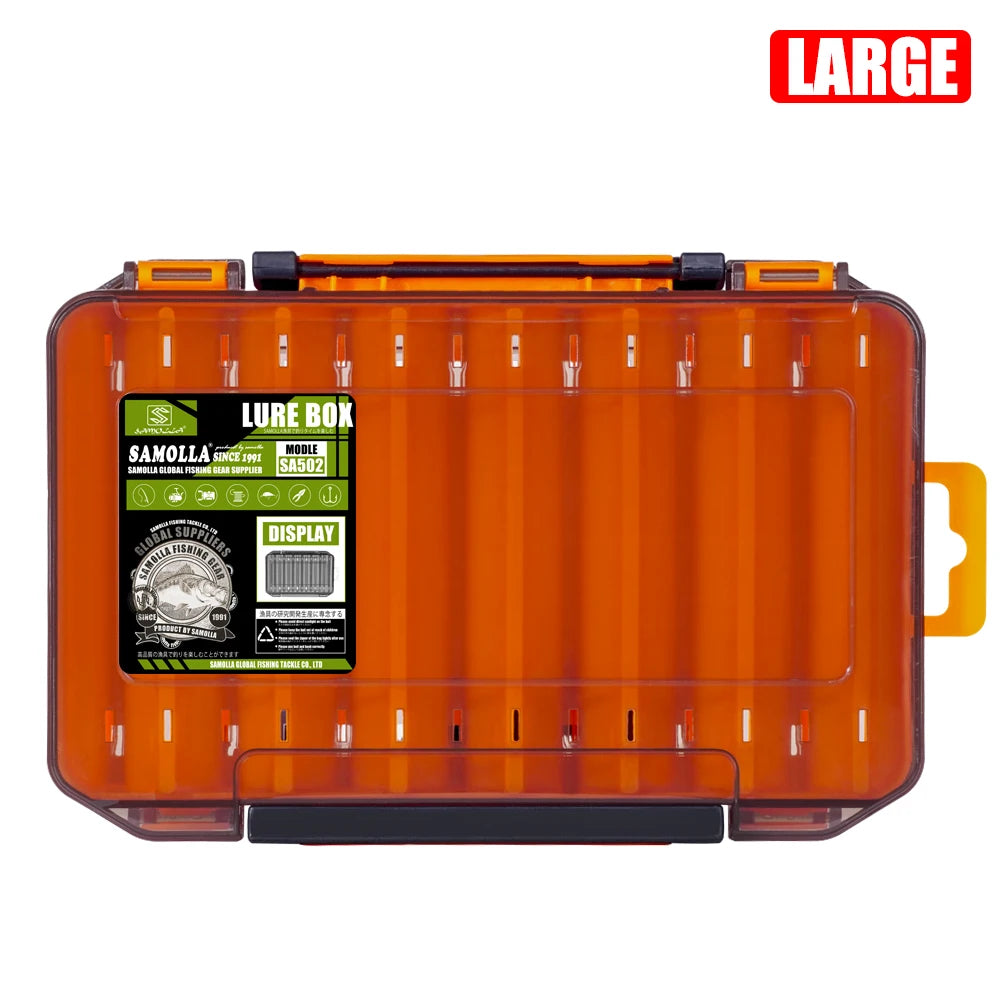 Compact Double-Sided Tackle Box for Efficient Fishing Storage