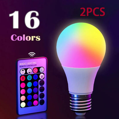 Dimmable RGB LED Bulb with Remote Control