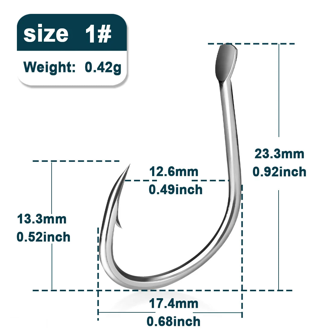 HookUpCo. Saltwater Fishing Hooks - 25-100 Pcs - HookUpCo.