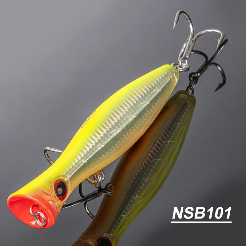 HookUpCo. Big Game Popper Fishing Lures 12cm - HookUpCo.