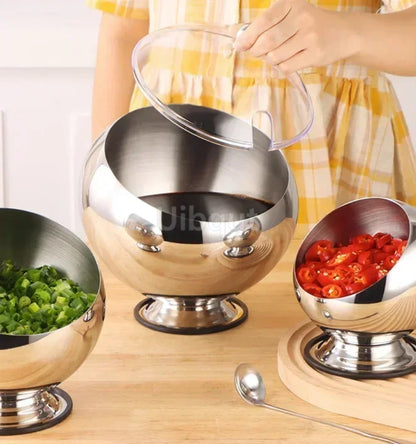 HookUpCo. Stainless Steel Sauce Bowl