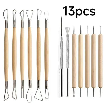 Pottery Clay Sculpting Tools Kits for Creative Artisans - Kits from 5 to 62 PCS.