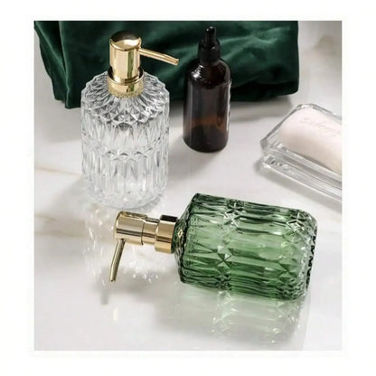 Clear Glass Soap Dispenser for Home and Office
