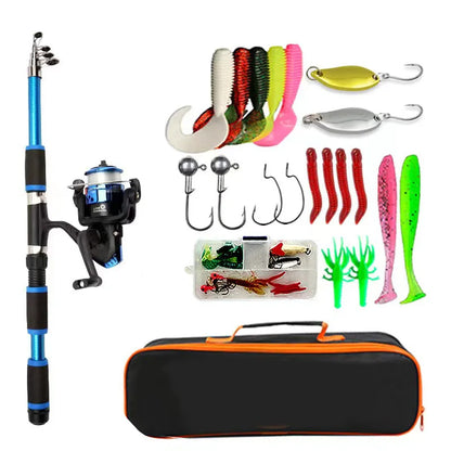 Telescopic Fishing Rod and Reel Set for Travel Adventures
