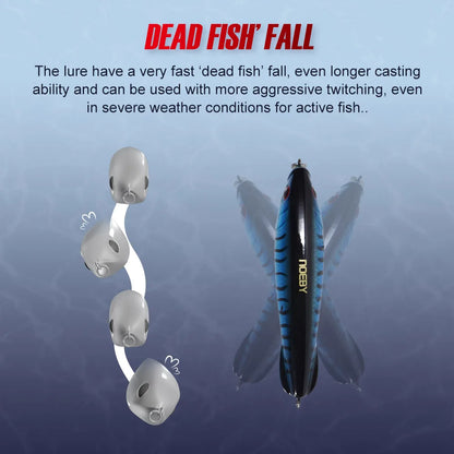 HookUpCo. 95mm Sinking Stickbait Fishing Lure - HookUpCo.