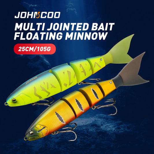 Swim Bait Jointed Fishing Lure 25cm 105g for Predators by HookUpCo.