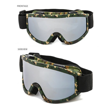Large Frame Ski Goggles with Colorful Anti-Glare Lens