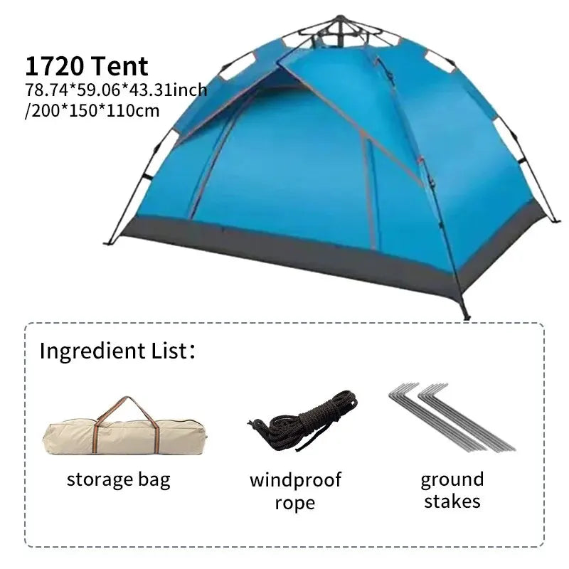 HookUpCo. Automatic Folding Tent for 3-4 People - HookUpCo.