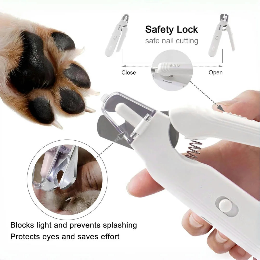 HookUpCo. Quiet Pet Nail Grinder with LED Lights